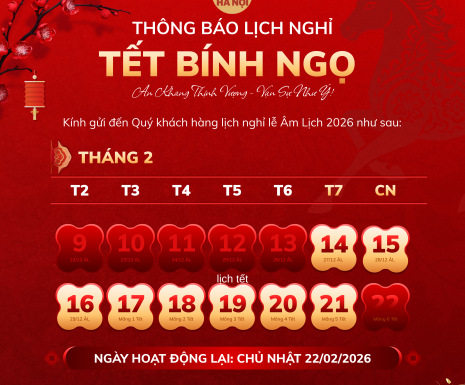 🧧 THÔNG BÁO NGHỈ TẾT – QUÁN QUÊ HÀ NỘI  🌿