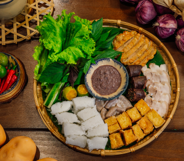 Bún đậu đầy đủ