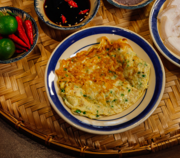 Trứng chiên thịt